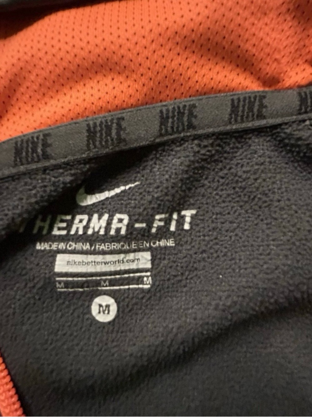 Boy’s Nike Therma Fit Full Zip Sweatshirt Hoodie Size Medium - Picture 4 of 4